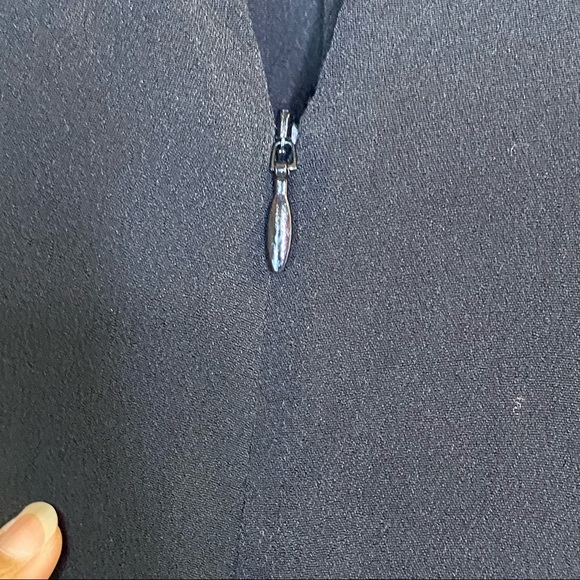 NWT Monrow Crepe Zip Up Romper in Black - Picture 11 of 13